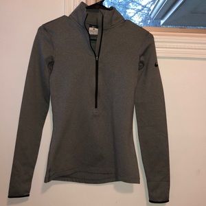 Gray Nike Dri-fit Quaterzip